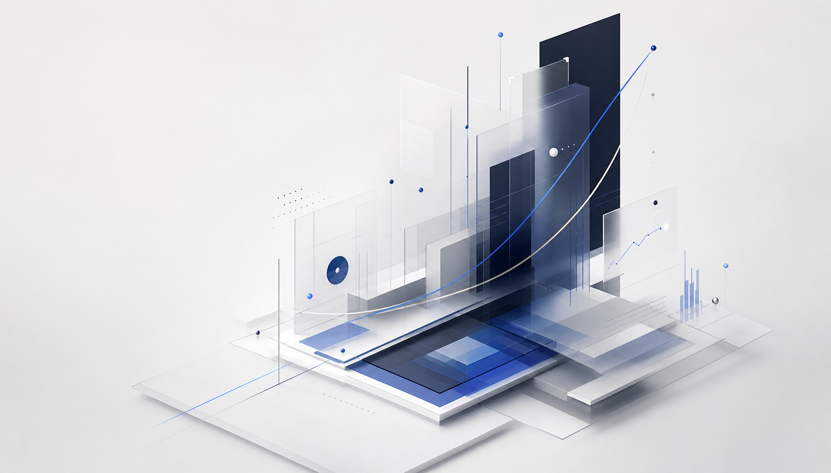 Abstract layered growth system visualization